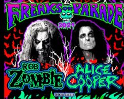 ROB ZOMBIE And ALICE COOPER Announce Summer 2024 'Freaks On Parade' Tour With MINISTRY And FILTER