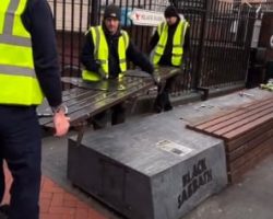 Watch: Struggle To Shift BLACK SABBATH Bench Proves It Really Is Heavy Metal