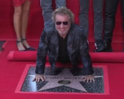 Watch: SAMMY HAGAR Honored With Star On 'Hollywood Walk Of Fame'