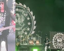 W.A.S.P.'s BLACKIE LAWLESS Performs While Seated At First Post-Surgery Concert
