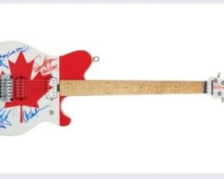 EDDIE VAN HALEN's Canadian-Flag Guitar To Be Auctioned