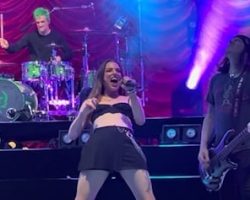 Watch: HALESTORM Joined By SKID ROW's RACHEL BOLAN For 'Slave To The Grind' Performance In Holmdel