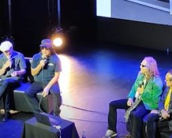 Watch: METALLICA's KIRK HAMMETT And ROBERT TRUJILLO Attend Photographer ROSS HALFIN's Book Discussion In Madrid