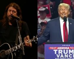 FOO FIGHTERS Denounce DONALD TRUMP's Use Of 'My Hero' At Rally, Will Donate Any Royalties To KAMALA HARRIS Campaign