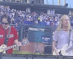 Watch: JERRY CANTRELL Performs National Anthem At Cleveland Guardians Vs. Chicago Cubs Game