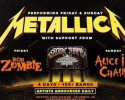 METALLICA, ROB ZOMBIE And ALICE IN CHAINS Confirmed For 2025 Edition Of SONIC TEMPLE ART & MUSIC FESTIVAL