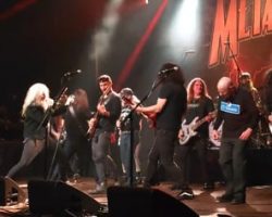 Watch: METAL ALLEGIANCE Joined By ROBERT TRUJILLO, MARTY FRIEDMAN, GARY HOLT, ANDREAS KISSER, Others At Anaheim Concert