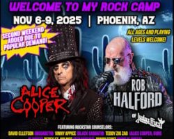 Second Weekend Added For Fall 2025 'Rock 'N' Roll Fantasy Camp' Feat. ALICE COOPER And ROB HALFORD