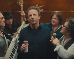 Former Members Of GREAT WHITE, QUIET RIOT And WHITE LION Team Up With SETH MEYERS For New STARBUCKS Commercial