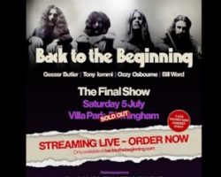 Set Times Reveled For Tomorrow's 'Back To The Beginning' Concert