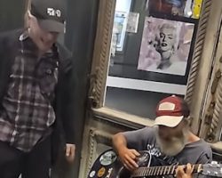 BRUCE DICKINSON Surprises Busker In New Orleans Singing JUDAS PRIEST's 'You've Got Another Thing Comin''