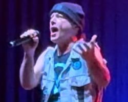 Watch: BRUCE DICKINSON Sings A Cappella Versions Of 'Revelations' And U.S. National Anthem After P.A. System Cuts Out