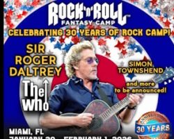 THE WHO's ROGER DALTREY To Headline 30th-Anniversary 'Rock N Roll Fantasy Camp' In January